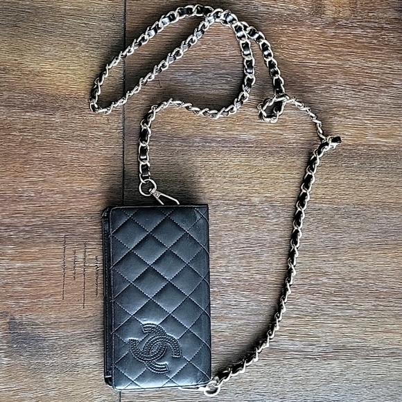 Chanel Black Cambon Ligne Sparkle WOC - Picture 5 of 11